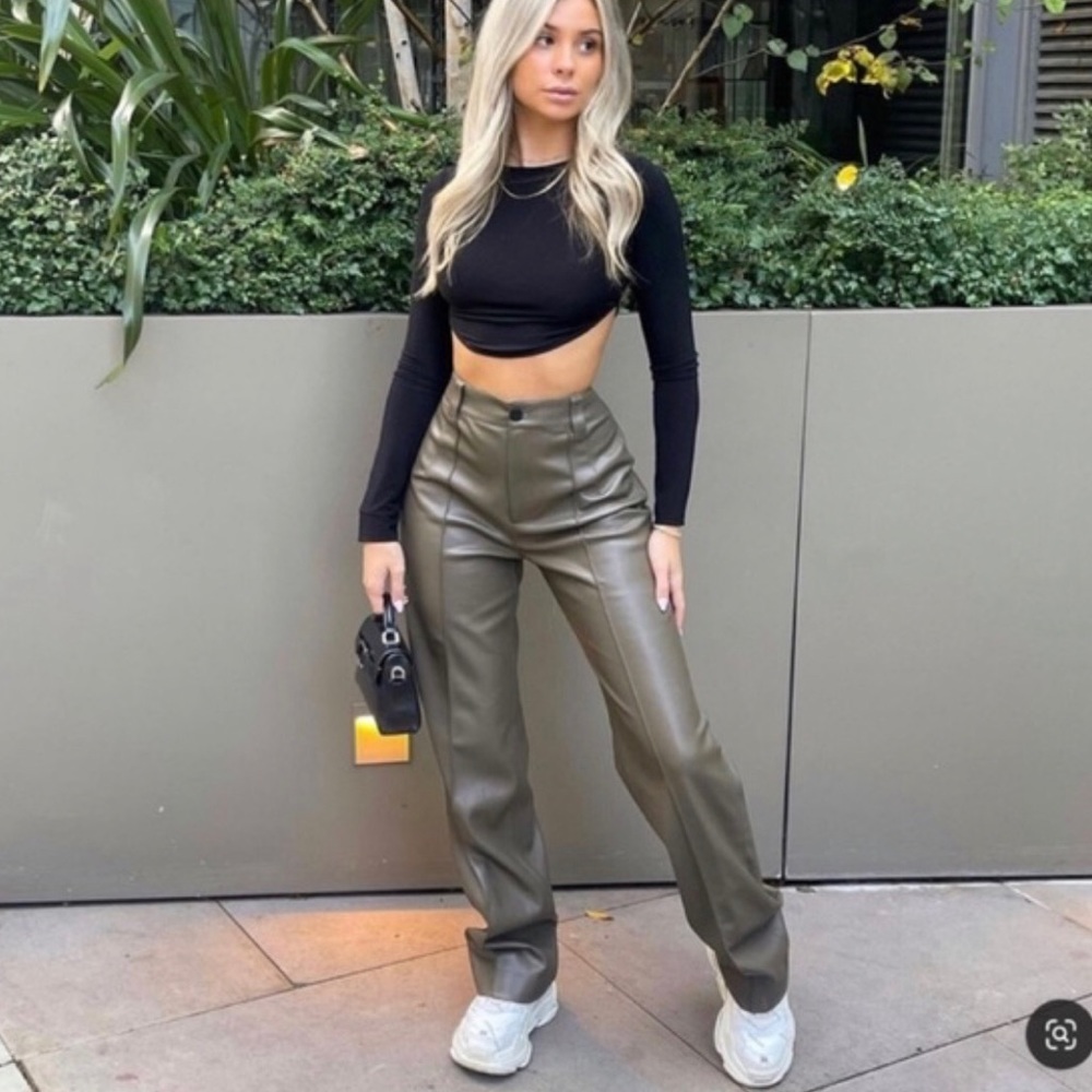 ZARA Faux Leather Pants *Blogger Favorite *